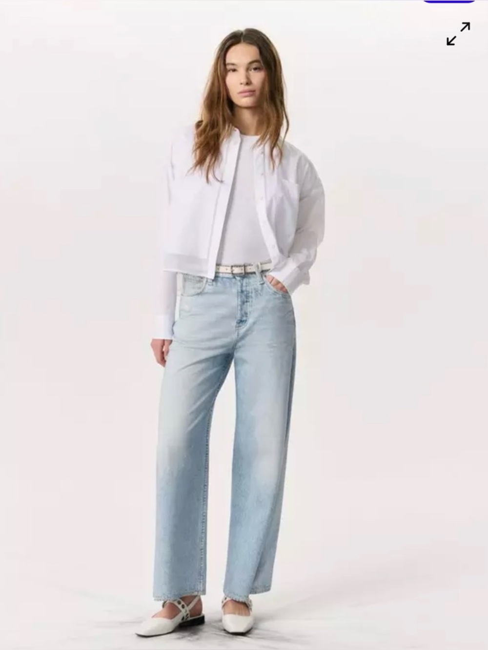 RAG & BONE Miramar Sofie High Rise Ankle Wide Leg Trousers